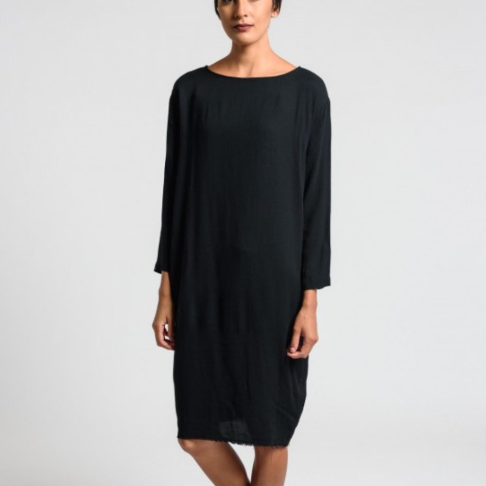 Black Crane XS Slim Black Dress
